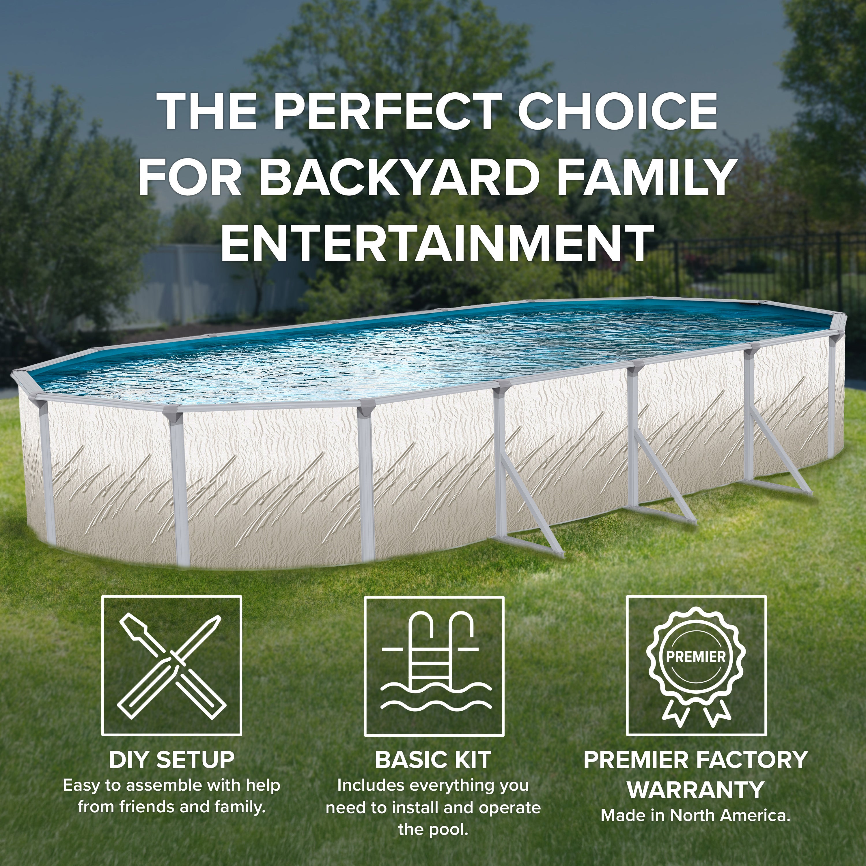 Pretium Oval 52" Pool Kit