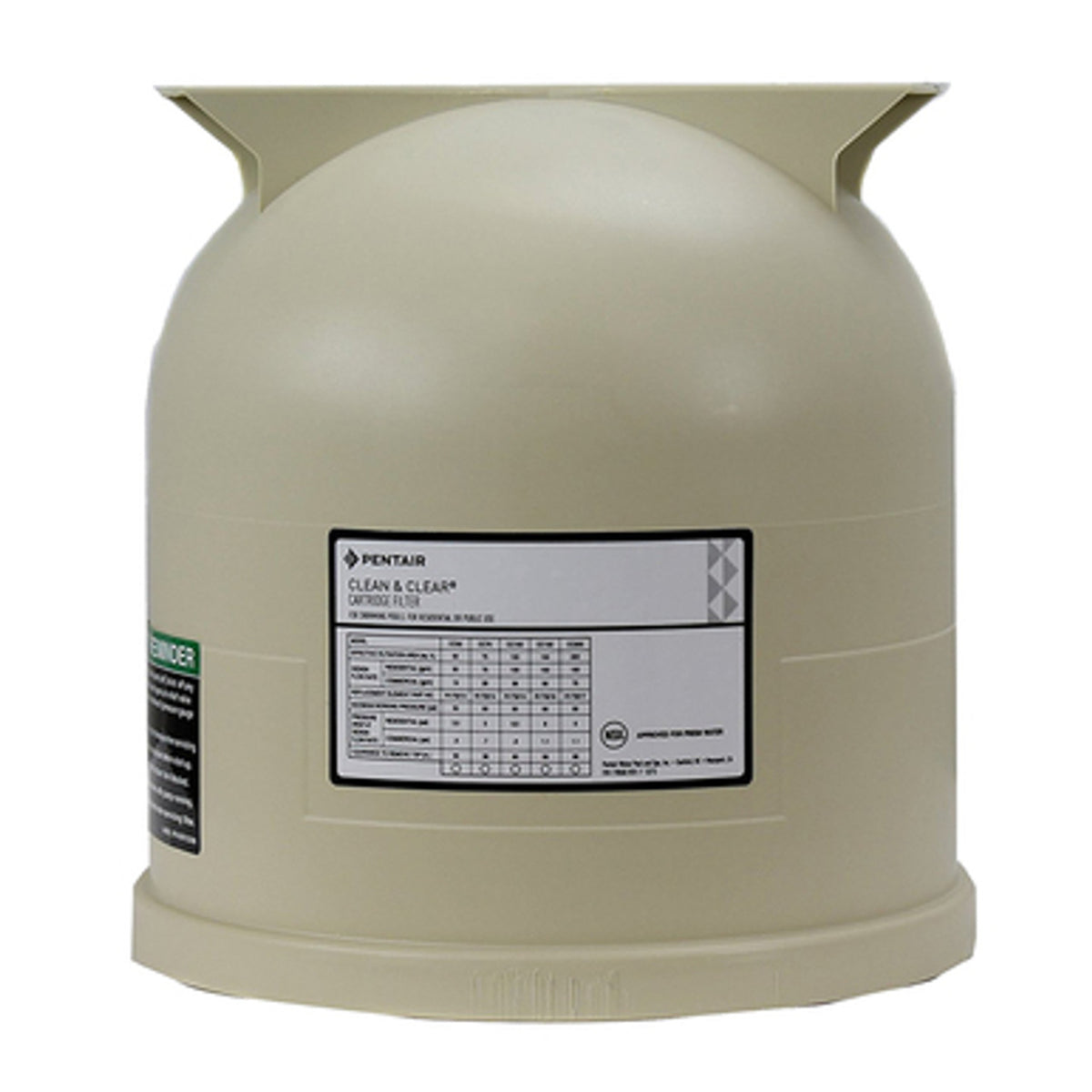 Almond Lid for Clean & Clear/Predator 75/150/200 Sq Ft Filters - Pentair Clean Clear 150 Cartridge Filter| 178561