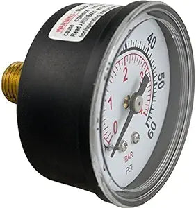 Pentair 0-60 PSI Rear Mount Pressure Gauge with Indicator - Pentair Sand Dollar Top Mount Filter Sd60