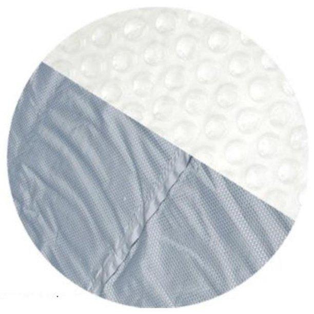 Midwest Canvas 24' 16 Mil Round Above Ground Pool Supreme Clear Solar Cover, CLEAR 24 RD 5YR