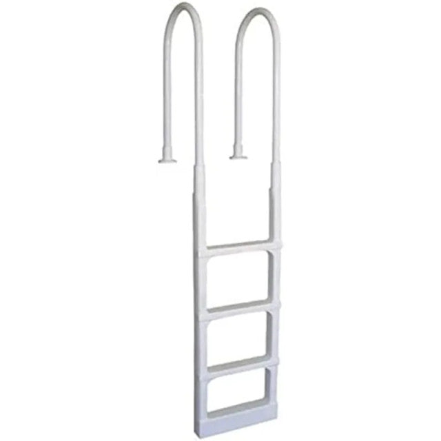 Main Access 48-54" White Pro Series In-Pool Adjustable Ladder for Above Ground Pools, 200300