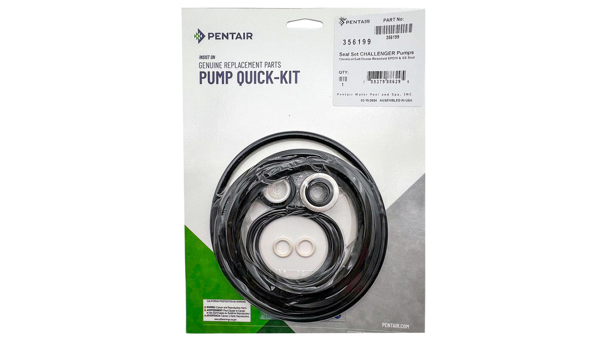 Pentair 356199 Pump Seal Kit for Challenger Pump â€“ Challenger High Pressure Pump Parts And Accessories