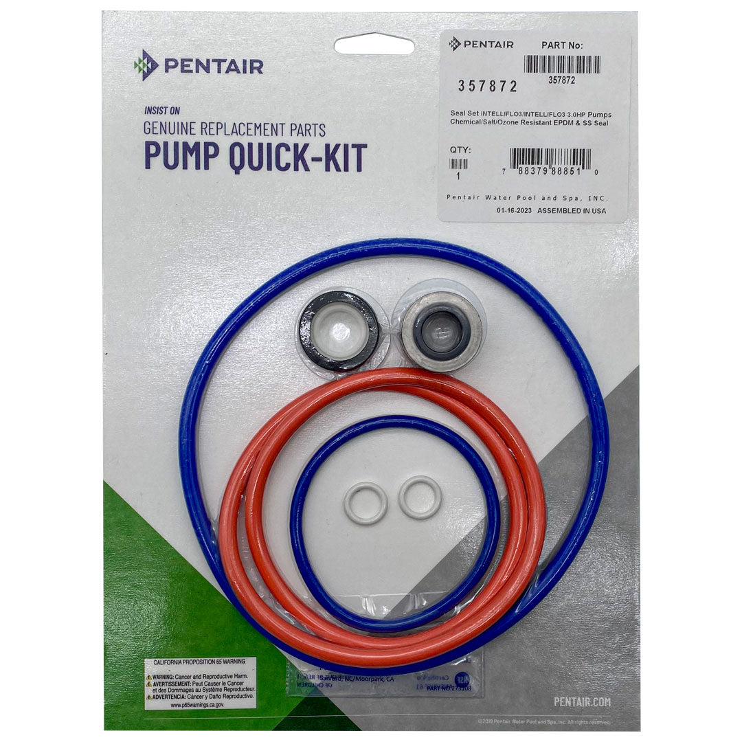 Intellipro 3Hp Pump Parts And Accessories - Pentair IntelliFlo3 Seal Kit || 357872