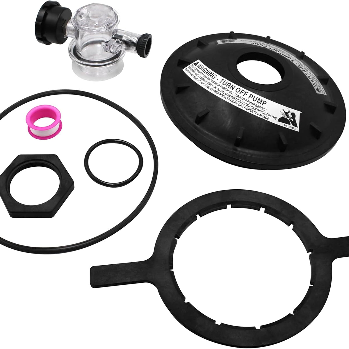 Pentair TR100 Tank Assembly with Foot, Buttress Thread, Tan - Pentair Triton Ii Sid.E. Mount Filter Tr100 No Valve 2 | 154639