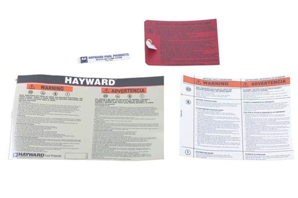 FILTER LABEL PACK - Hayward 325 Sq Ft Swimclear Multi Element Cartridge Filter | DEX2420LA6PAK