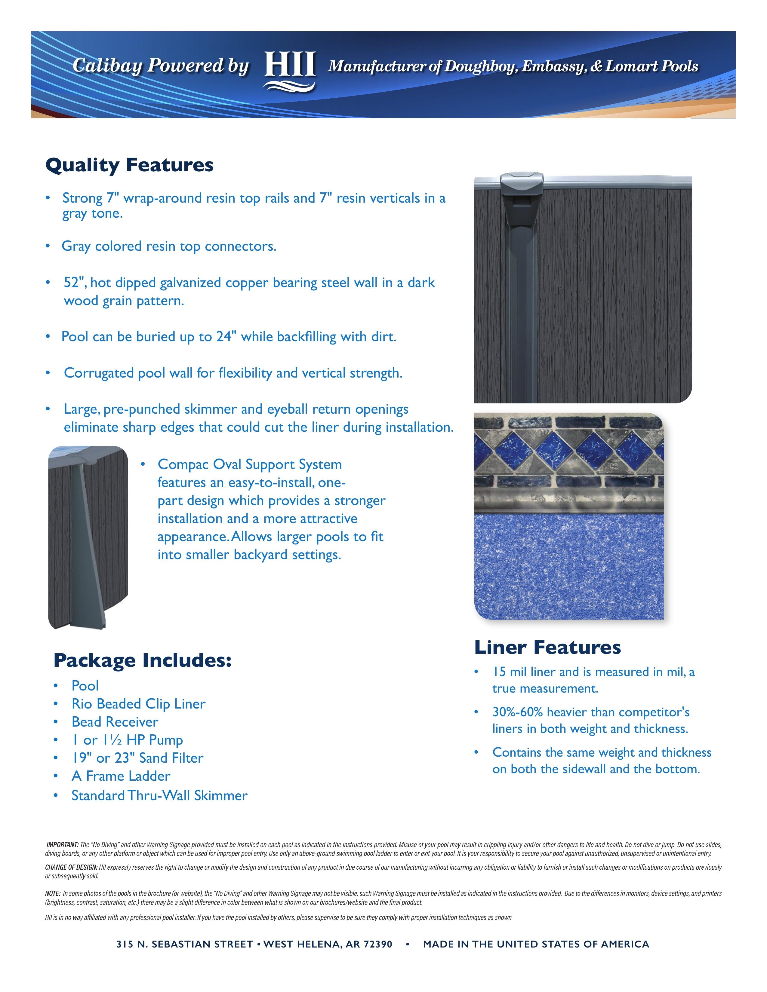 Elm Haven Aboveground Pool Package