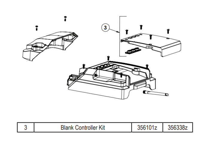 Pentair 356101Z Blank Controller Kit – Intelliflo 3 3Hp