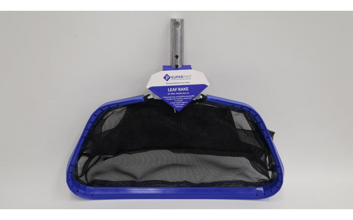 HEAVY DUTY MESH METAL HANDLE LEAF RAKE