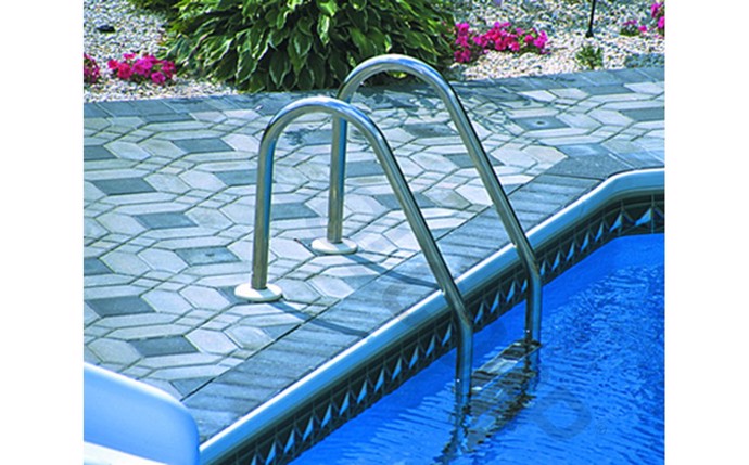 24" Vinyl Liner Ladder Elite (SS Treads)