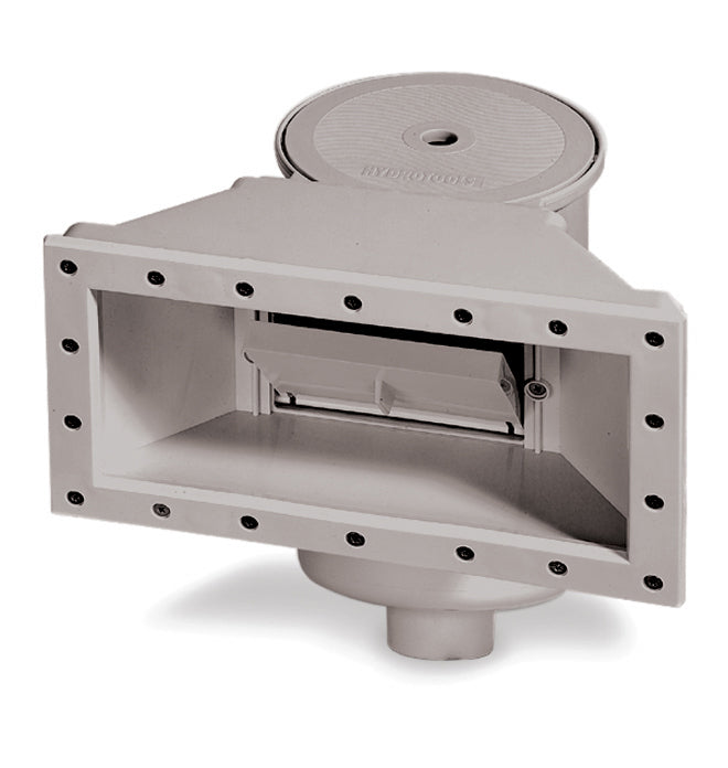 Gray Complete Widemouth Thru-Wall Skimmer