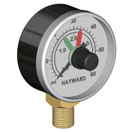 PRESSURE GAUGE W/DIAL, BOXED - Hayward 225 Sq Ft Swimclear Multi Element Cartridge Filter | ECX2712B1