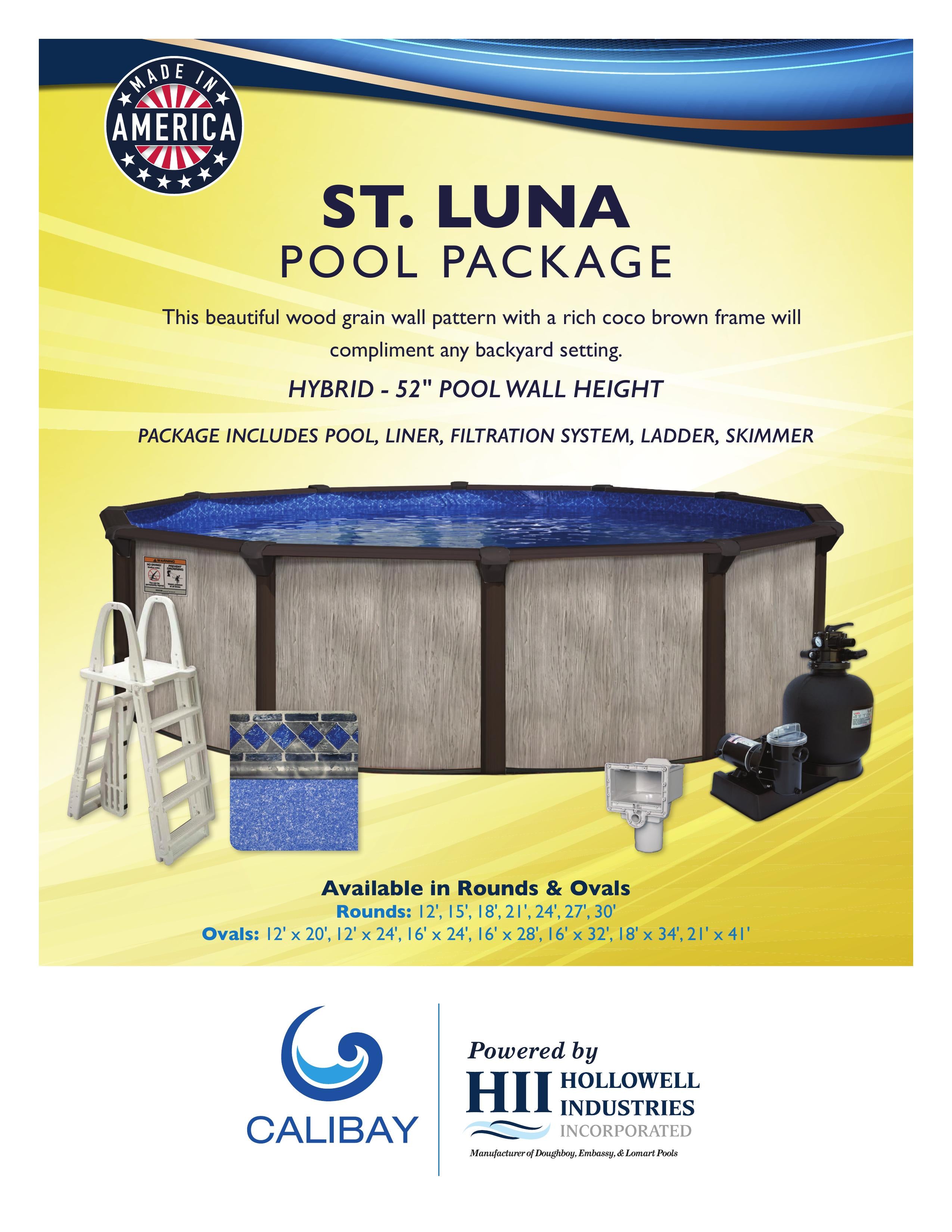 St. Luna Aboveground Pool Package
