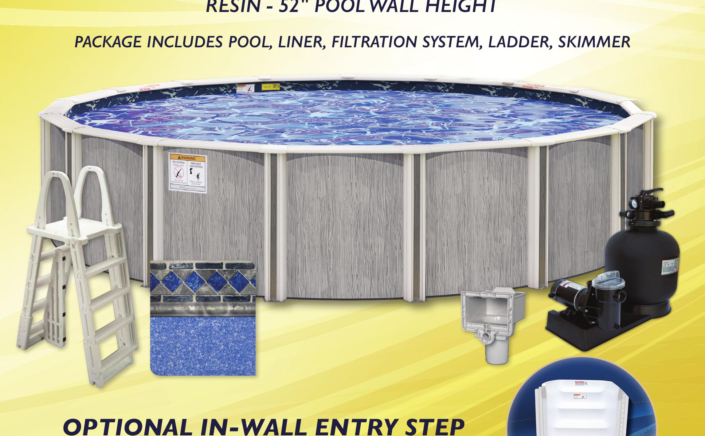 Willow Wood Aboveground Pool Package